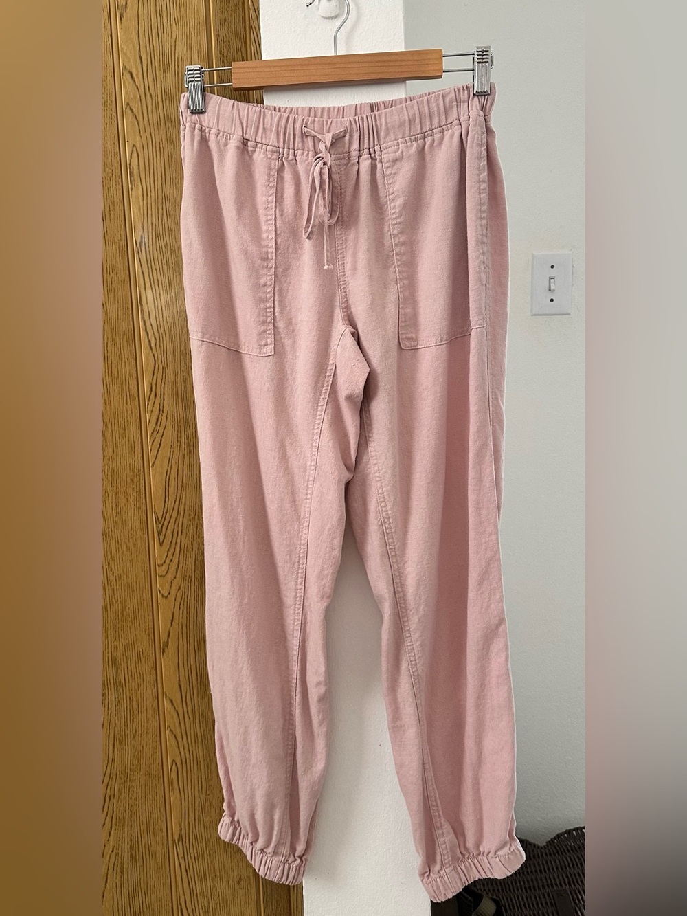 Love Tree Dusty Pink Jogger Pants Size M Elastic Waist Casual Lounge